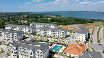 Lake views available in select apartments